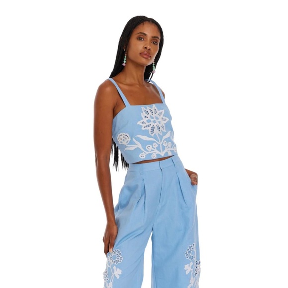 NWT Allison Tyra Crop Top Large - Picture 2 of 6